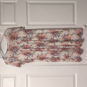 Floral and light dress